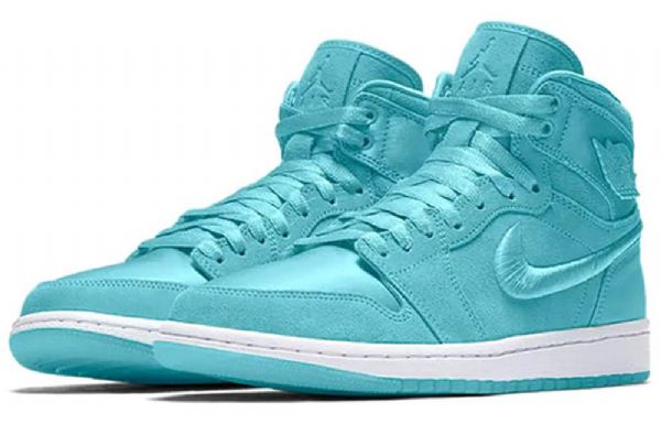Nike Air Jordan 1 Retro High Tops Basketball Shoes Dame Blå