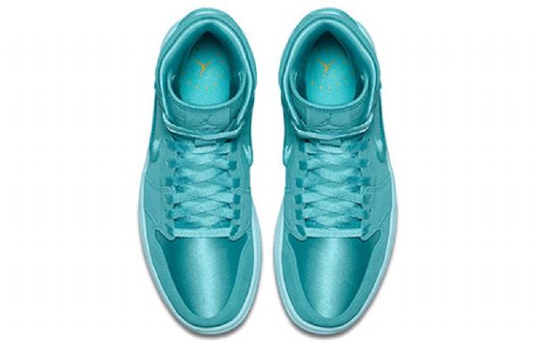 Nike Air Jordan 1 Retro High Tops Basketball Shoes Dame Blå