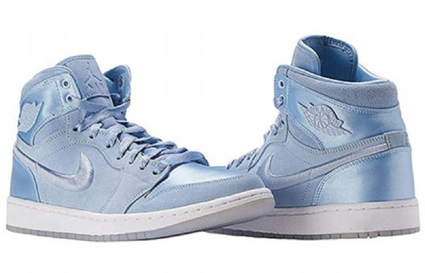 Nike Air Jordan 1 Retro High Tops Basketball Shoes Dame Blå