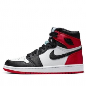 Nike Air Jordan 1 Retro High Tops Basketball Shoes Dame Svarte