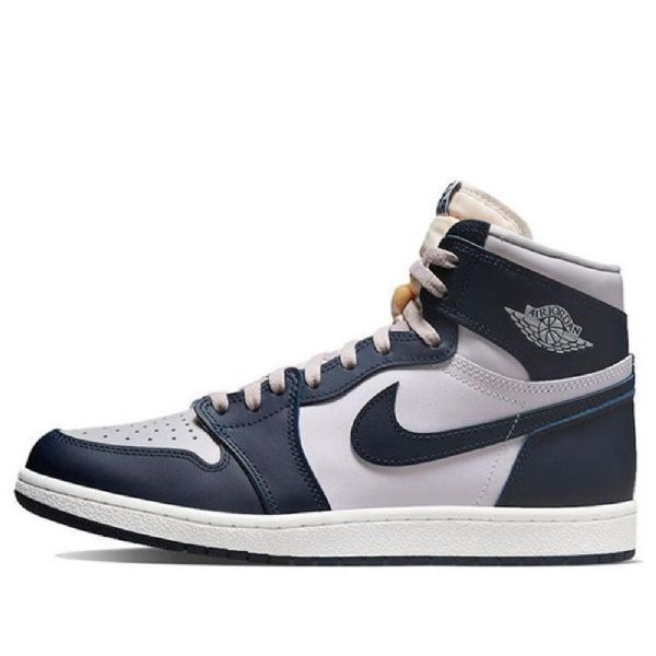 Nike Air Jordan 1 Retro High Tops Basketball Shoes Herre Marineblå Korall