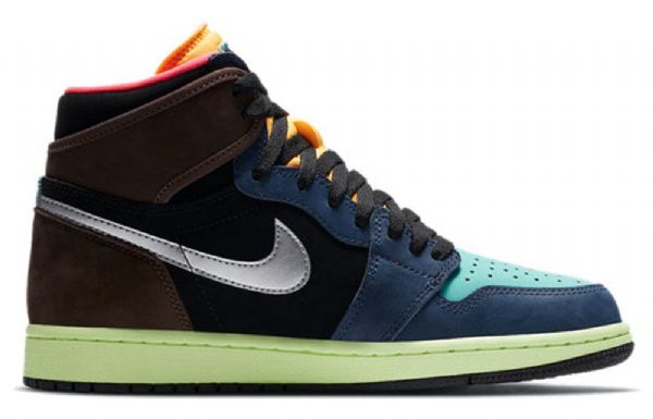 Nike Air Jordan 1 Retro High Tops Basketball Shoes Herre Multicolor