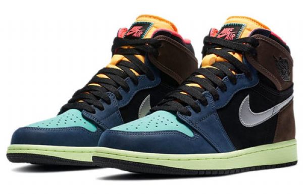 Nike Air Jordan 1 Retro High Tops Basketball Shoes Herre Multicolor