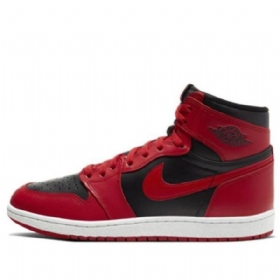Nike Air Jordan 1 Retro High Tops Basketball Shoes Herre Rød