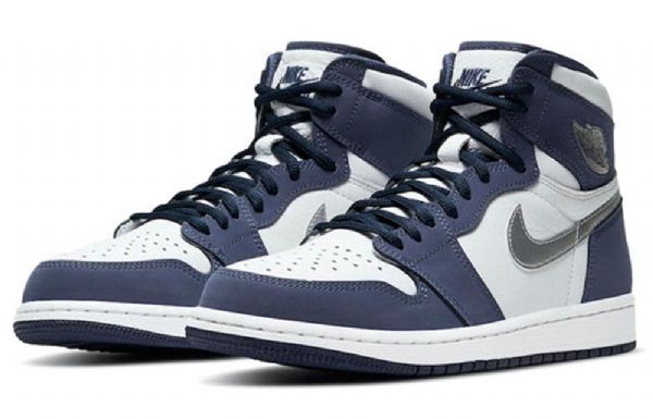 Nike Air Jordan 1 Retro High Tops Co.jp Basketball Shoes Herre Marineblå