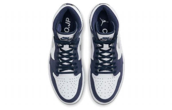Nike Air Jordan 1 Retro High Tops Co.jp Basketball Shoes Herre Marineblå