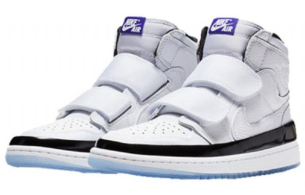 Nike Air Jordan 1 Retro High Tops Double Reima Basketball Shoes Herre Sølv