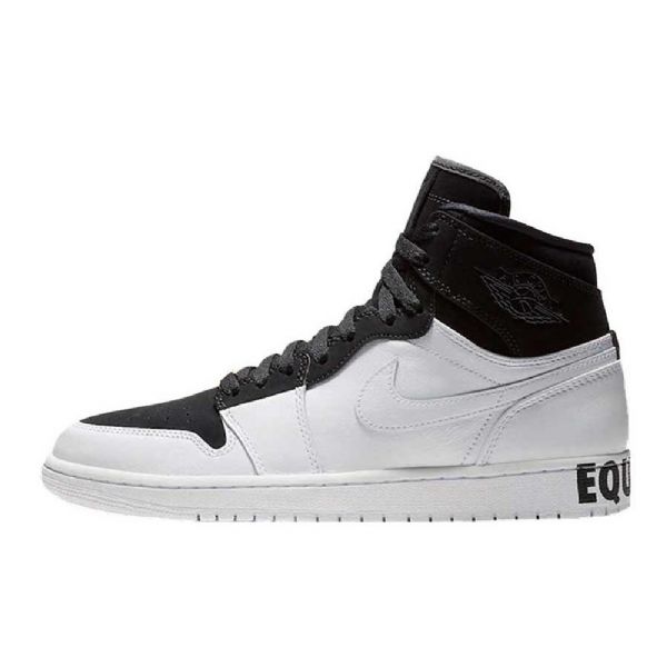 Nike Air Jordan 1 Retro High Tops Equality Sko Herre Svarte Hvite