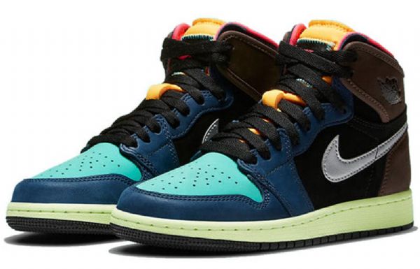 Nike Air Jordan 1 Retro High Tops Gs Basketsko Herre Multicolor