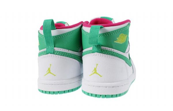Nike Air Jordan 1 Retro High Tops Gt Td Sko Barn Hvite Grønn