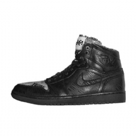 Nike Air Jordan 1 Retro High Tops History Month 2015 Sko Herre Svarte