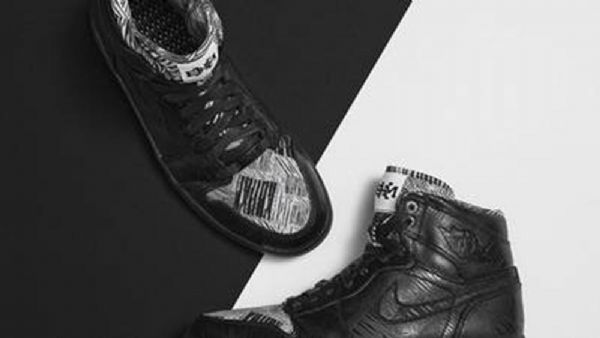 Nike Air Jordan 1 Retro High Tops History Month 2015 Sko Herre Svarte