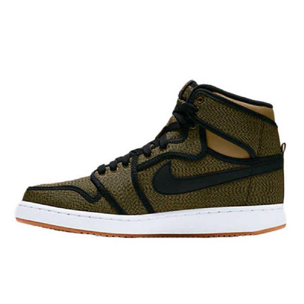 Nike Air Jordan 1 Retro High Tops Ko Militia Sko Herre Olivengrønne
