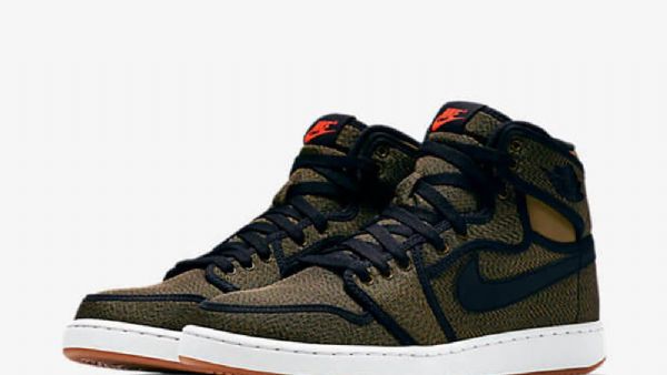 Nike Air Jordan 1 Retro High Tops Ko Militia Sko Herre Olivengrønne