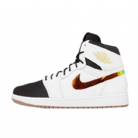 Nike Air Jordan 1 Retro High Tops Nouveau Sko Herre Hvite Svarte