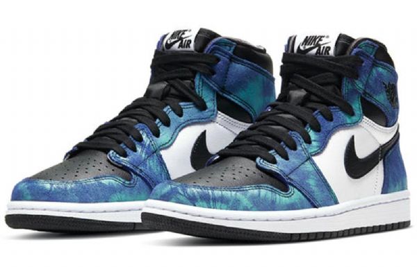 Nike Air Jordan 1 Retro High Tops Og Basketball Shoes Dame Blå