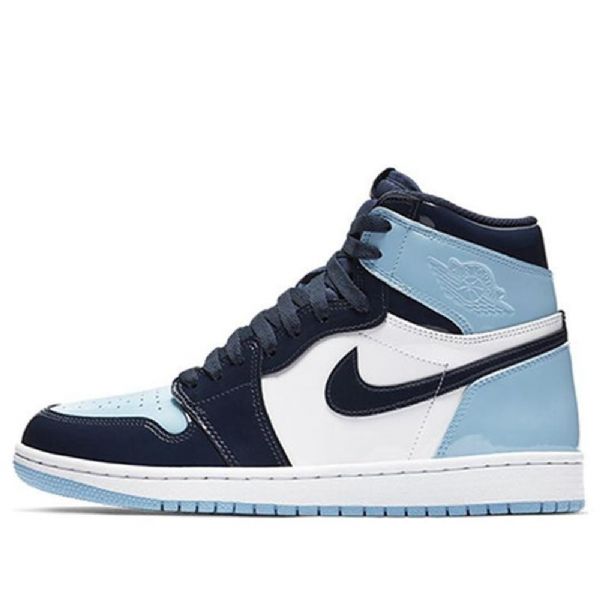 Nike Air Jordan 1 Retro High Tops Og Basketball Shoes Dame Blå