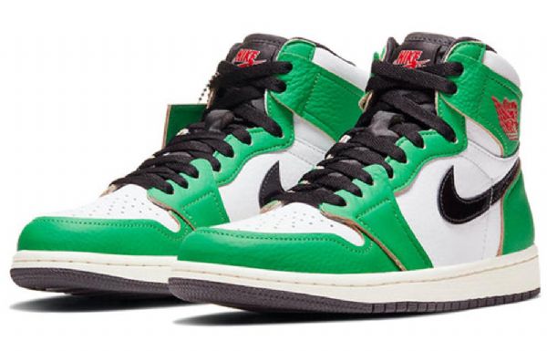 Nike Air Jordan 1 Retro High Tops Og Basketball Shoes Dame Grønn
