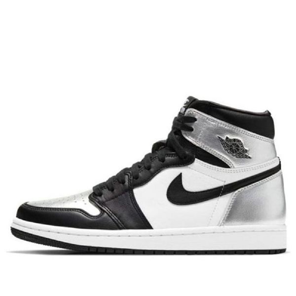 Nike Air Jordan 1 Retro High Tops Og Basketball Shoes Dame Sølv