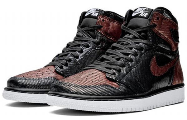 Nike Air Jordan 1 Retro High Tops Og Basketball Shoes Dame Svarte Brune