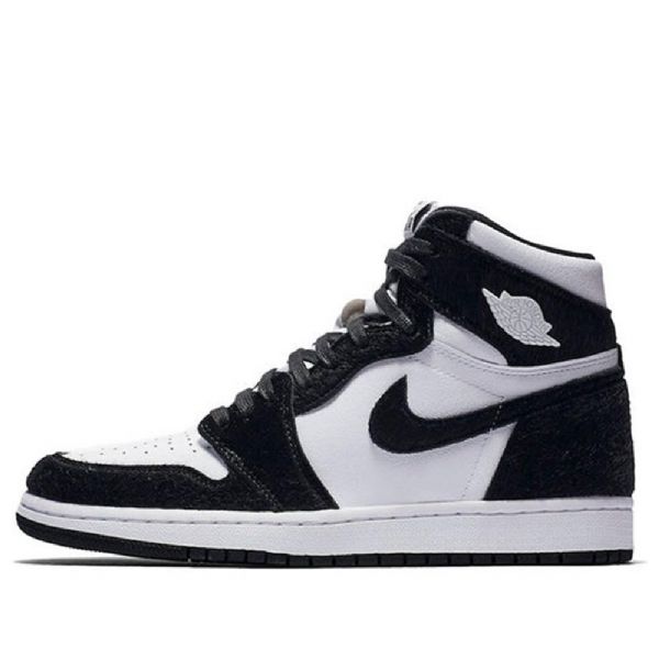 Nike Air Jordan 1 Retro High Tops Og Basketball Shoes Dame Svarte Hvite
