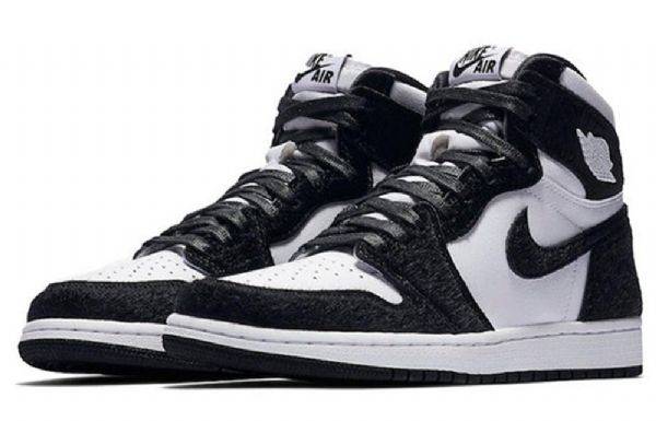 Nike Air Jordan 1 Retro High Tops Og Basketball Shoes Dame Svarte Hvite