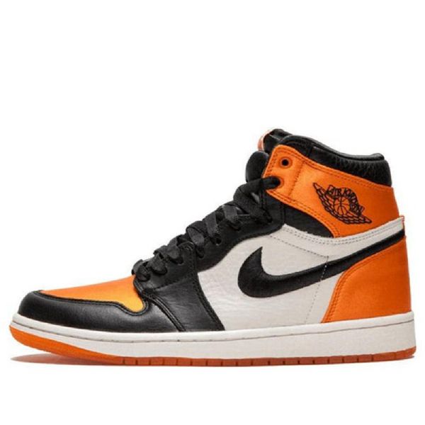 Nike Air Jordan 1 Retro High Tops Og Basketball Shoes Dame Svarte Oransje
