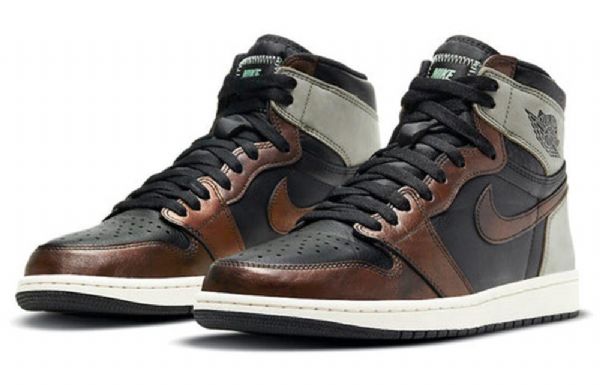 Nike Air Jordan 1 Retro High Tops Og Basketball Shoes Herre Armygreen