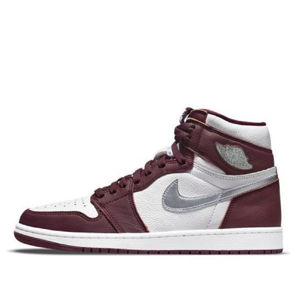 Nike Air Jordan 1 Retro High Tops Og Basketball Shoes Herre Burgunder
