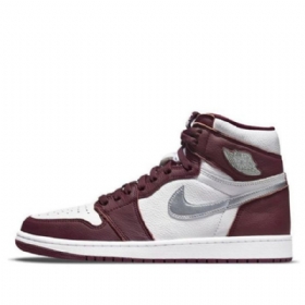 Nike Air Jordan 1 Retro High Tops Og Basketball Shoes Herre Burgunder