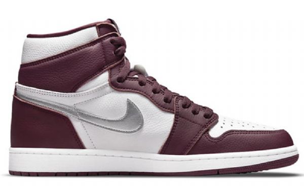 Nike Air Jordan 1 Retro High Tops Og Basketball Shoes Herre Burgunder