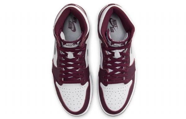 Nike Air Jordan 1 Retro High Tops Og Basketball Shoes Herre Burgunder