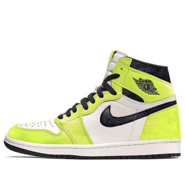 Nike Air Jordan 1 Retro High Tops Og Basketball Shoes Herre Grønn Hvite