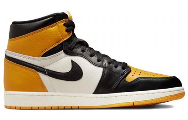 Nike Air Jordan 1 Retro High Tops Og Basketball Shoes Herre Gul