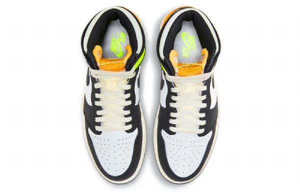 Nike Air Jordan 1 Retro High Tops Og Basketball Shoes Herre Gull