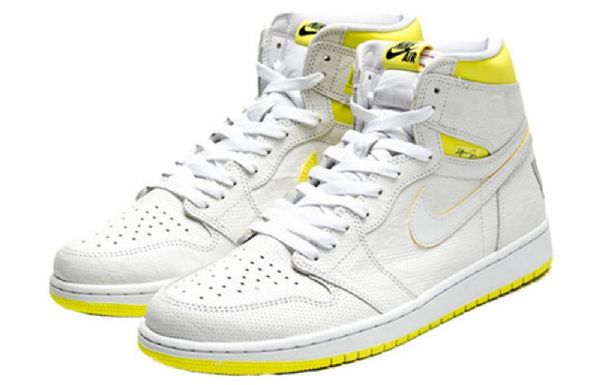 Nike Air Jordan 1 Retro High Tops Og Basketball Shoes Herre Hvite Grønn