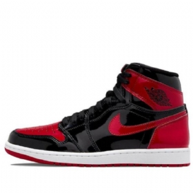 Nike Air Jordan 1 Retro High Tops Og Basketball Shoes Herre Hvite Rød
