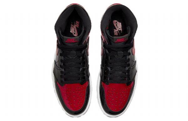 Nike Air Jordan 1 Retro High Tops Og Basketball Shoes Herre Hvite Rød