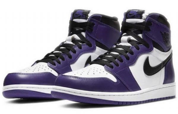 Nike Air Jordan 1 Retro High Tops Og Basketball Shoes Herre Lilla