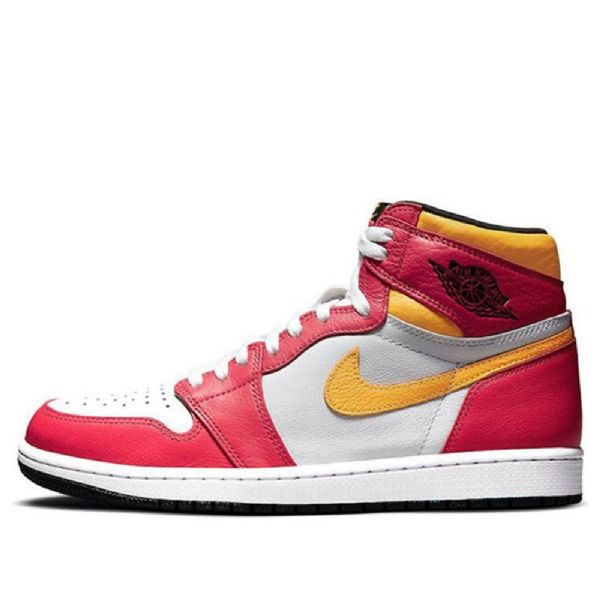 Nike Air Jordan 1 Retro High Tops Og Basketball Shoes Herre Lyse Rød