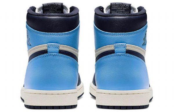 Nike Air Jordan 1 Retro High Tops Og Basketball Shoes Herre Marineblå Blå