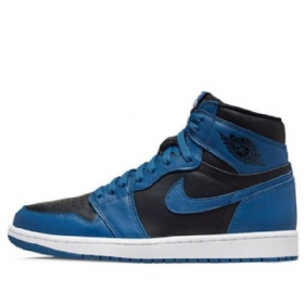 Nike Air Jordan 1 Retro High Tops Og Basketball Shoes Herre Mørke Blå