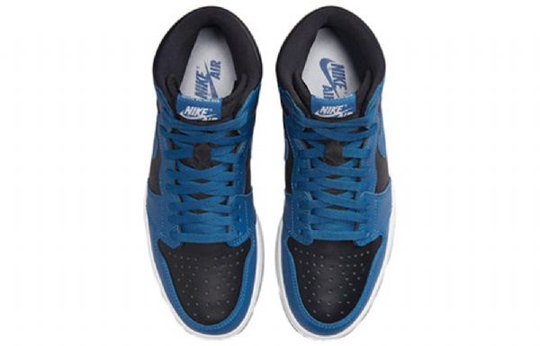 Nike Air Jordan 1 Retro High Tops Og Basketball Shoes Herre Mørke Blå