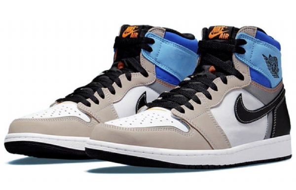 Nike Air Jordan 1 Retro High Tops Og Basketball Shoes Herre Multicolor
