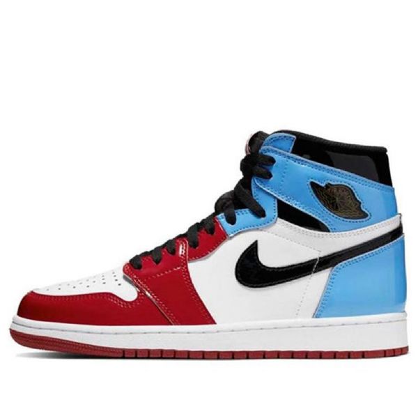 Nike Air Jordan 1 Retro High Tops Og Basketball Shoes Herre Rød Hvite Blå