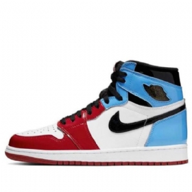 Nike Air Jordan 1 Retro High Tops Og Basketball Shoes Herre Rød Hvite Blå