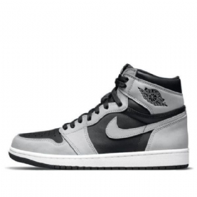 Nike Air Jordan 1 Retro High Tops Og Basketball Shoes Herre Svarte Grå