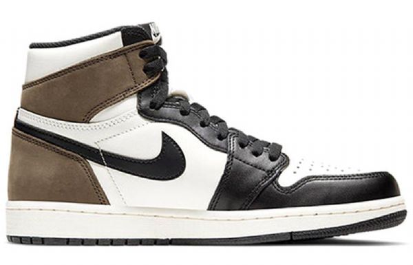 Nike Air Jordan 1 Retro High Tops Og Basketball Shoes Herre Svarte Hvite Brune