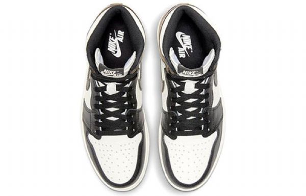 Nike Air Jordan 1 Retro High Tops Og Basketball Shoes Herre Svarte Hvite Brune
