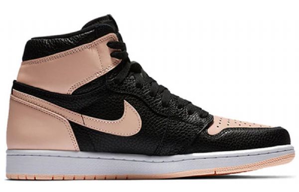 Nike Air Jordan 1 Retro High Tops Og Basketball Shoes Herre Svarte Korall